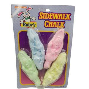 Tootsie Toy Ruby's Sidewalk Chalk Yellow Pink Green Blue NOS 1996 Vintage 2 Pack
